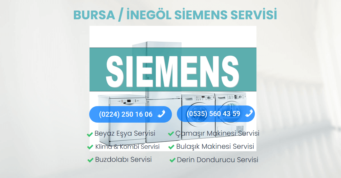 İnegöl Siemens Teknik Servisi